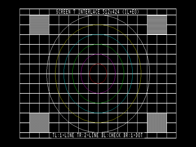 SCREEN 7 インターレース 512x424(openMSX)